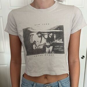 Brandy Melville/John Galt Eggshell Graphic Tee